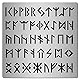 GORGECRAFT 6.3 Zoll Metall Runen Schablone Edelstahl Antike Alphabet Malerei Wiederverwendbare Vorlage Journal Werkzeug Zum Malen, Holzverbrennung, Brandmalerei Und Gravierhandwerk