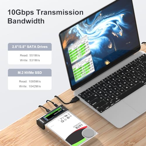 MAIWO K10635N tipo C 10Gbps a duplicador de discos SATA miniatura 3