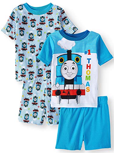 Thomas & Friends Character Sleepwear Boys 4Pc Pajama Set, 4T #1 Thomas