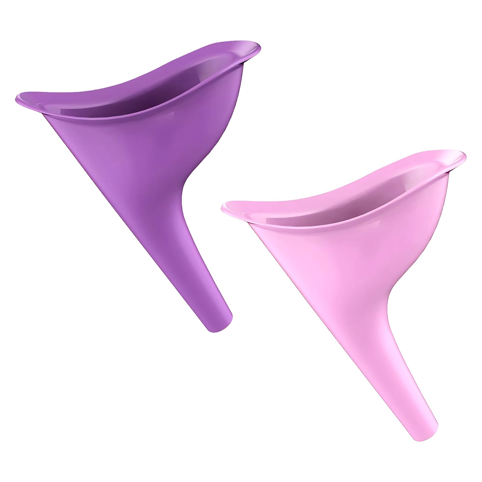 Pisse Debout Femme 2pcs, Urinoir pour Femme, Urinoir en Entonnoir Réutilisable pour Festival, Camping, Toilettes pour Camping, Randonnée, Vacances