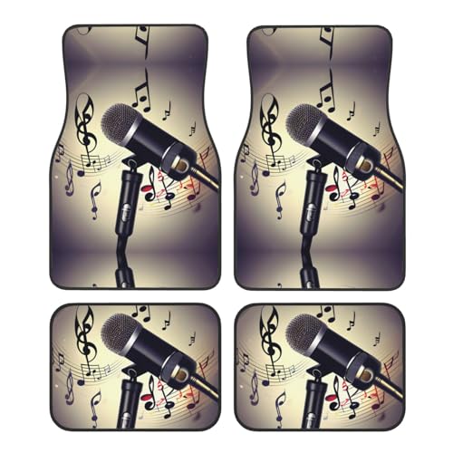 Tapis de sol voiture notes de musique pour masquer l'usure de la moquette