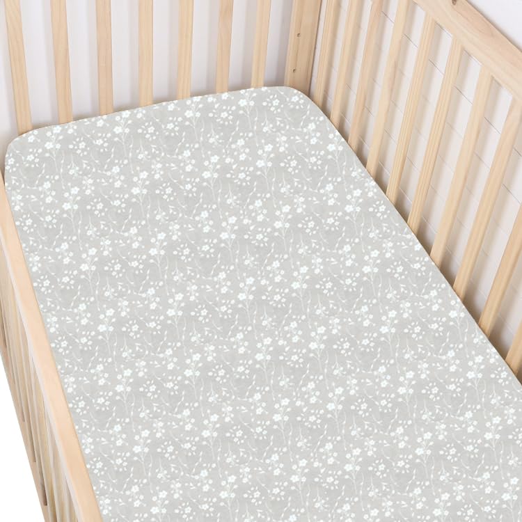 Image of GUNAMUNA Unisex Baby Crib Sheets, Soft Calming Colors, One Size Fits Most Cribs, Magnolia