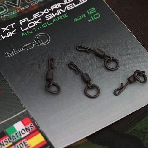 First4Fishing Gardner Tackle Covert XT Flexi Ring Kwik Lok Swivels