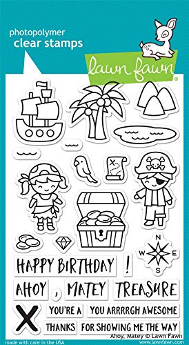 Lawn Fawn Clear Stamps 4"X6"-Ahoy, Matey