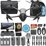 DJI Mavic 4 Pro Drone with 512GB Creator Combo – 6K60 HDR, 100MP, 51-Min Max Flight Time, 18.6-Mile Range, Omnidirectional Avoidance Bundle with RC Pro 2 Remote Controller, 3 Batteries, 128GB Memory, Parallel Charging Hub, Backpack, CPS 2 Year Warranty + More
