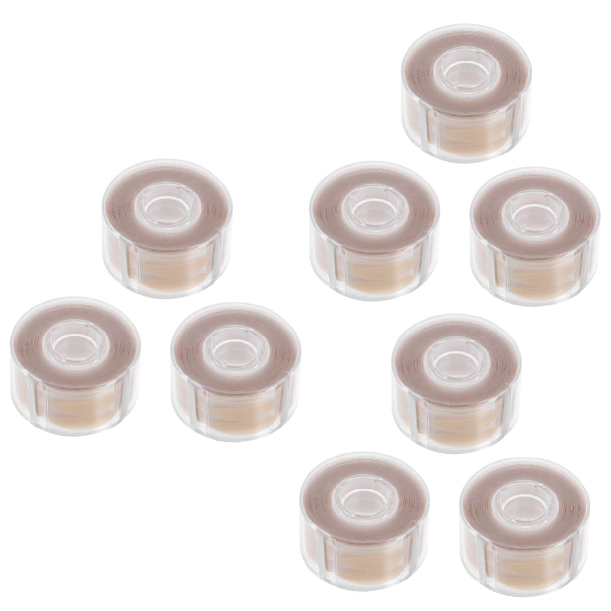 Ipetboom 9rolls Natural Invisible Double Tape Self-adhesive Stickers for Hooded Eyes Easy to Apply Girl Makeup Strips for Enhanced