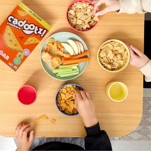 cadootz! Organic Seed Oil Free Protein Crackers, GF, Cheddar, 6 Pack - image 6
