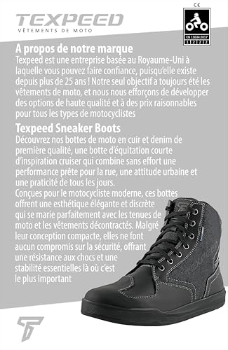 Chaussures de moto imperméables et homologuées CE Texpeed - 3