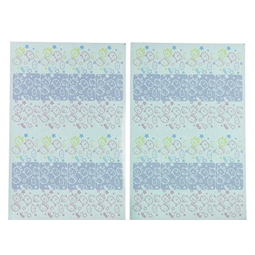 ゆにねーむ 洗濯 タグ に貼る シール ゆるろぼC 24ピース×2シート UN-290