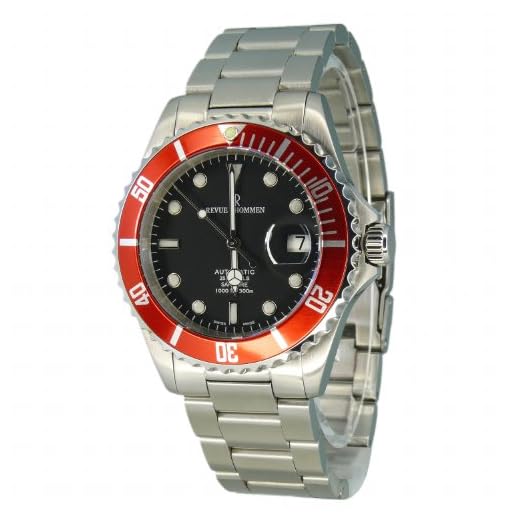 Revue Thommen 17571.2136 - Reloj analógico automático para Hombre con Correa de Acero Inoxidable, Color Plateado