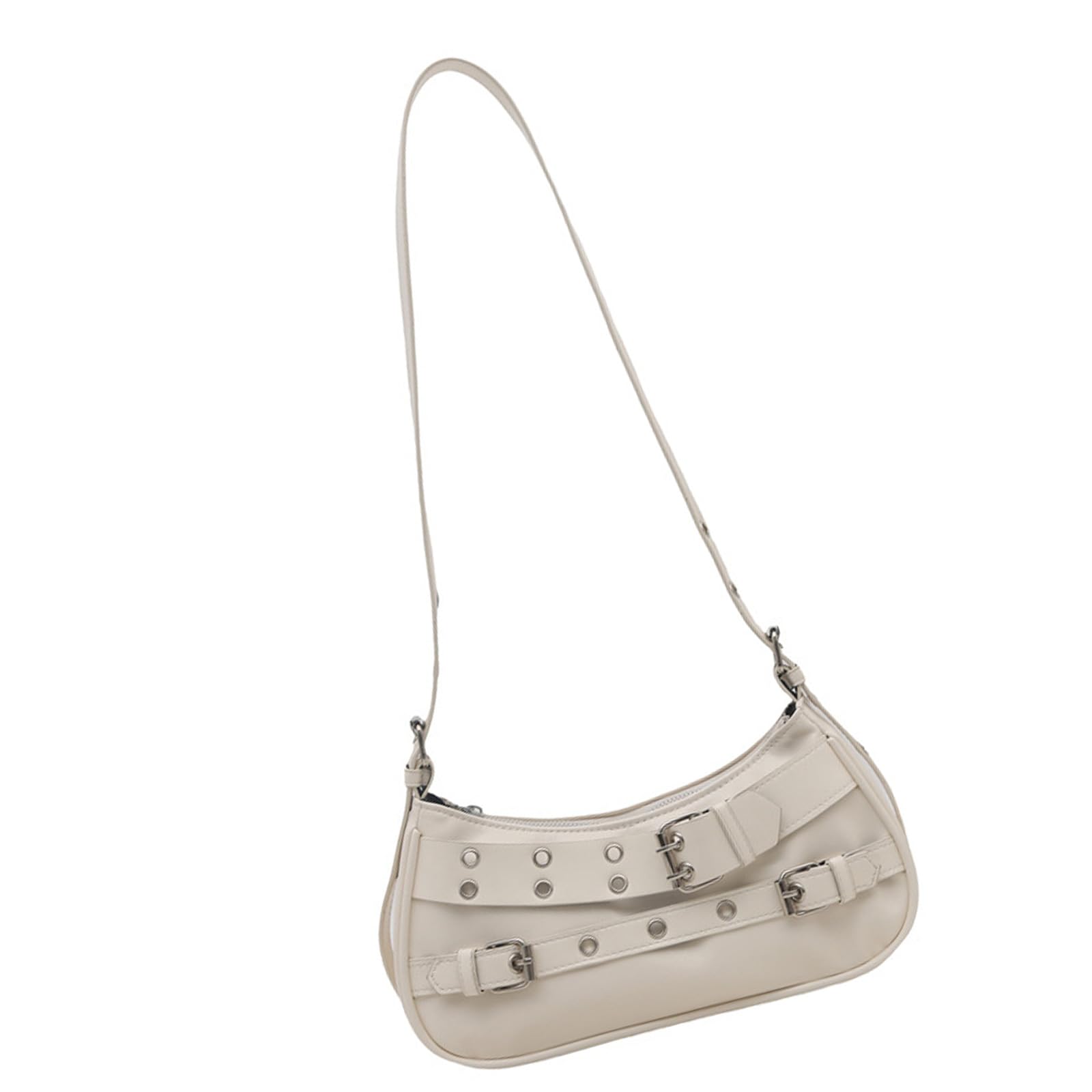 Xjdzineq Shoulder Bag Trendy Crossbody Armpit PU Leather Handbag Korean Styles Underarm for Daily Commuting Women Shoulder Simple Crossbody