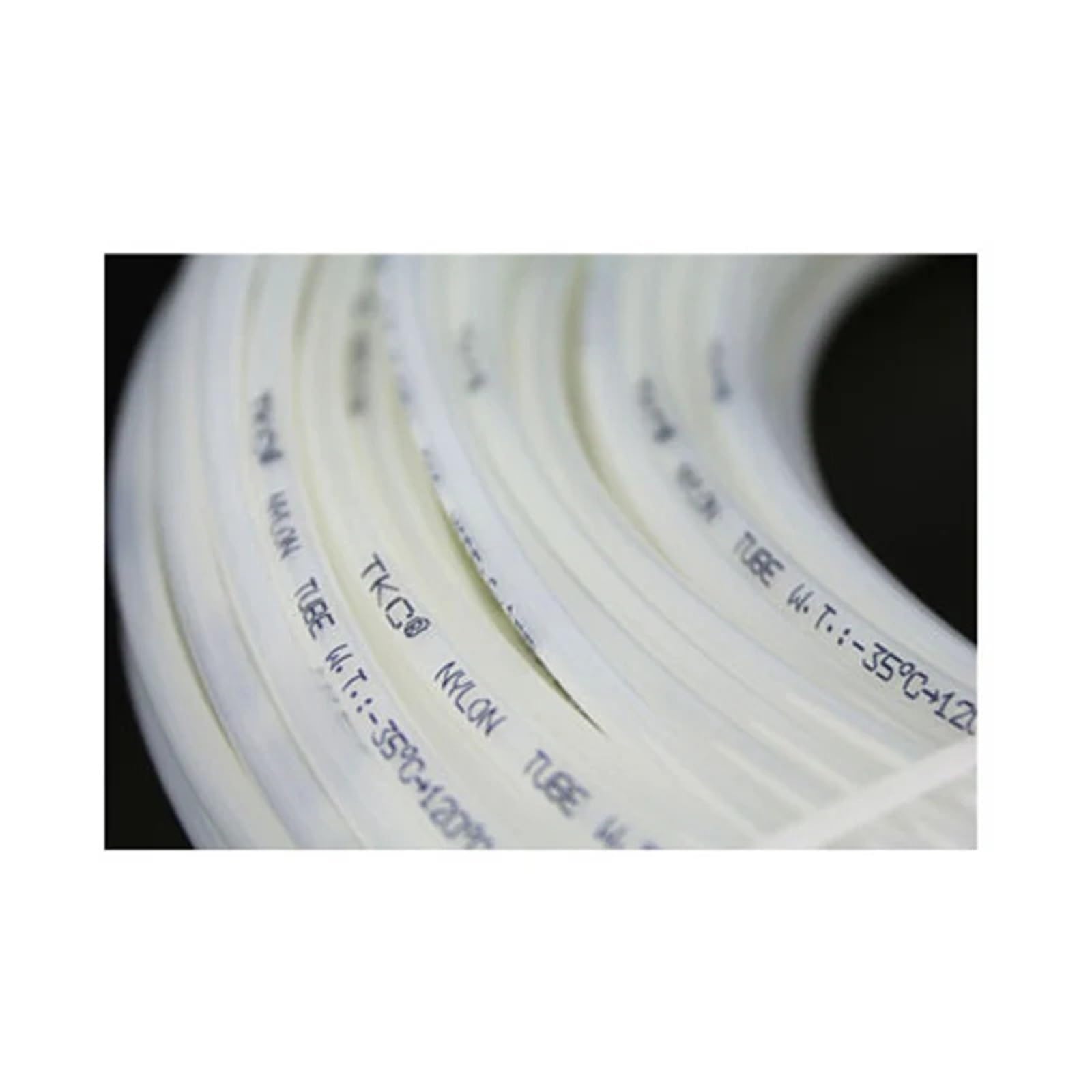Tubo de Nailon de Alta presión, diámetro 4, 6, 8, 9, 10 y 12 mm, for compresor de Aire neumático, Manguera de compresor de Aceite de Poliamida rígida y Lisa.(PA10X7.5 10M)