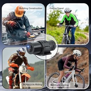 VSYSTO Helmet Camera, WiFi HD 1080P 150° Wide Angle Lens Intelligent Vibration Detection Power on/Off, Starlight Night Vision Waterpoof Bike Motorcycle Helmet Dash Camera, G-Sensor (Black)