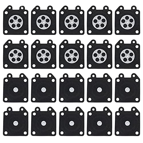20Pcs 2500 3800 4500 5200 5800 Chainsaw Carburetor Repair Parts Metering Diaphragm Gaskets