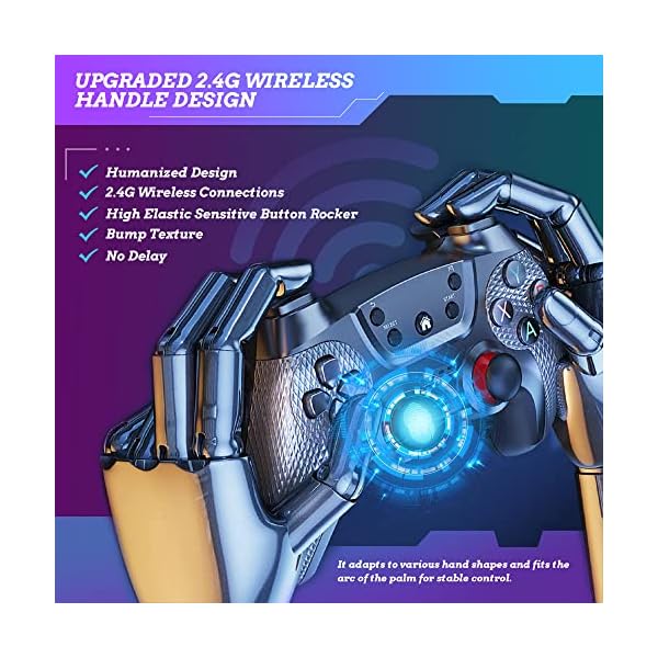 Wireless-Retro-Game-Console-Equipped-with-64G-TF-Card-Plug-and-Play-Nostalgia-Game-Stick-4K-20000-Games-Built-in-9-Classic-Emulators-with-Dual-24G-Wireless-Controllers-White Wireless-Retro-Game-Console-Equipped-with-64G-TF-Card-Plug-and-Play-Nostalgia-Game-Stick-4K-20000-Games-Built-in-9-Classic-Emulators-with-Dual-24G-Wireless-Controllers-White