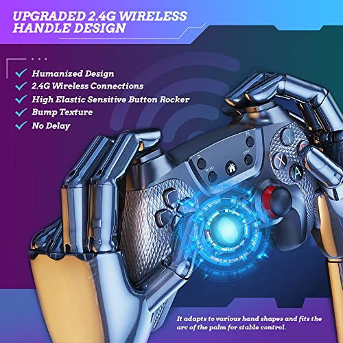 Wireless-Retro-Game-Console-Equipped-with-64G-TF-Card-Plug-and-Play-Nostalgia-Game-Stick-4K-20000-Games-Built-in-9-Classic-Emulators-with-Dual-24G-Upgraded-Wireless-Controllers-White Wireless-Retro-Game-Console-Equipped-with-64G-TF-Card-Plug-and-Play-Nostalgia-Game-Stick-4K-20000-Games-Built-in-9-Classic-Emulators-with-Dual-24G-Upgraded-Wireless-Controllers-White
