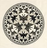 DYNOMR XYBEMJ M.C. Escher Posters《Angels & Demons 2》Canvas Painting Abstract Wall Art M.C. Escher Print M.C. Escher Picture for Modern Home Decor 60X60cm No Frame