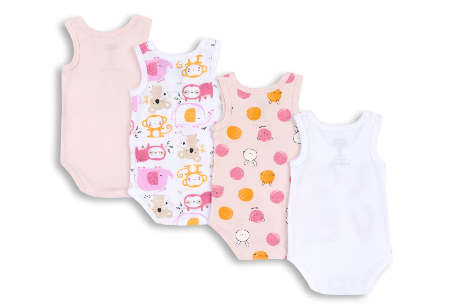 chicco Zestaw lniany dla niemowląt dla dziewczynek (4 sztuki), róża, 0 Months
