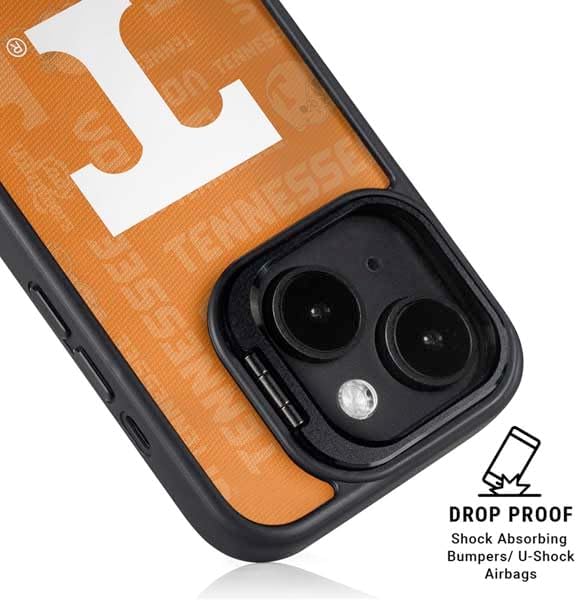 Skinit Kickstand Phone Case Compatible with iPhone 15 - Officially Licensed University of Tennessee Split Jersey Design