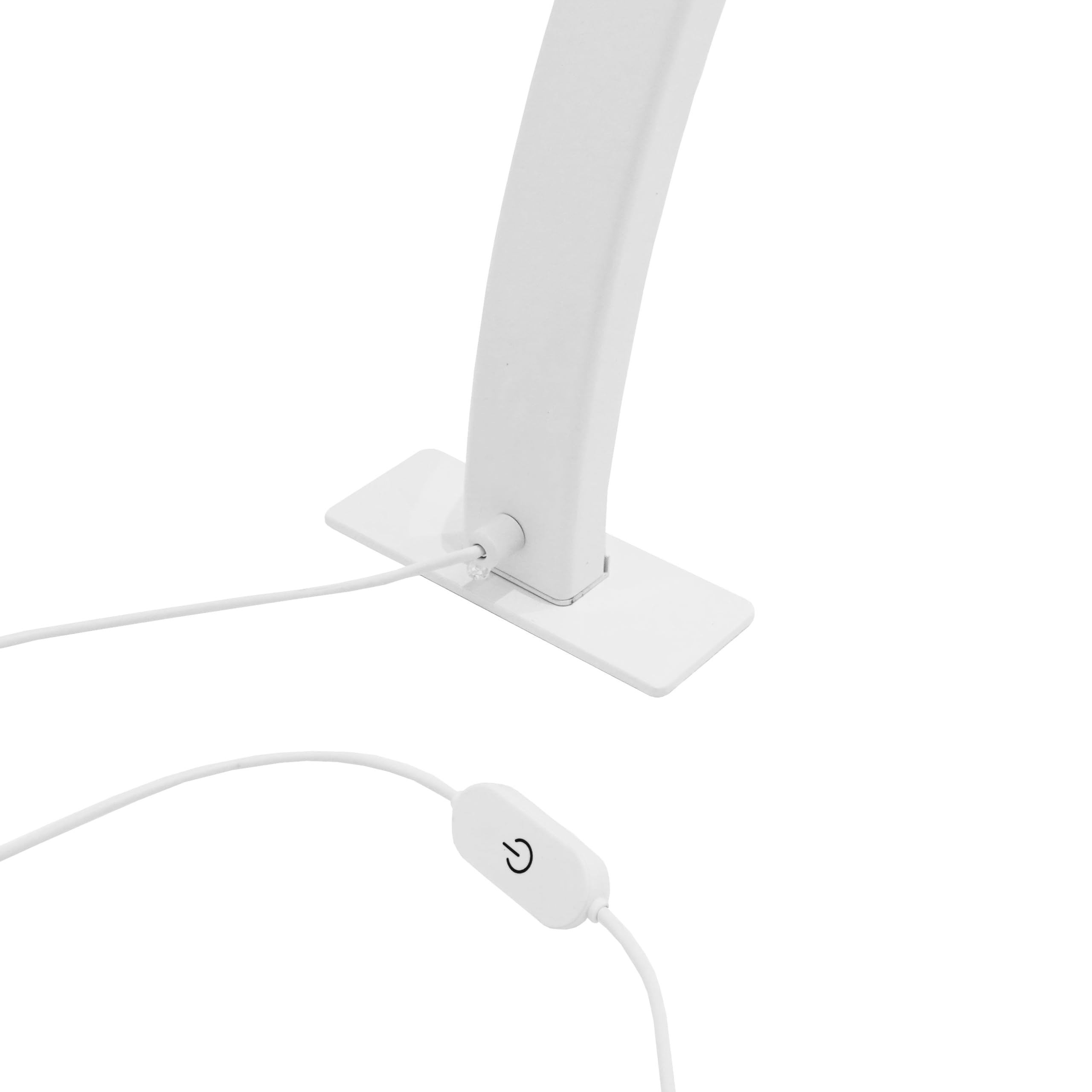 LED Halbmondlampe 75cm | 50W 3 Farben Warm- Neutral- Kaltweiß | 3000-6000K Dimmbar Temperatur | Maniküretisch-Licht Nägel Maniküre Nagelsalon [INKL. Handyhalterung & Klett- und Schaumstoffpads]