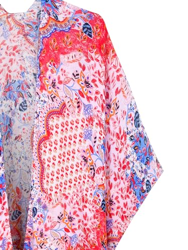 Image of Moss Rose Women Summer Bikini Kimono Bathing Suit Cover Ups for Swimwear