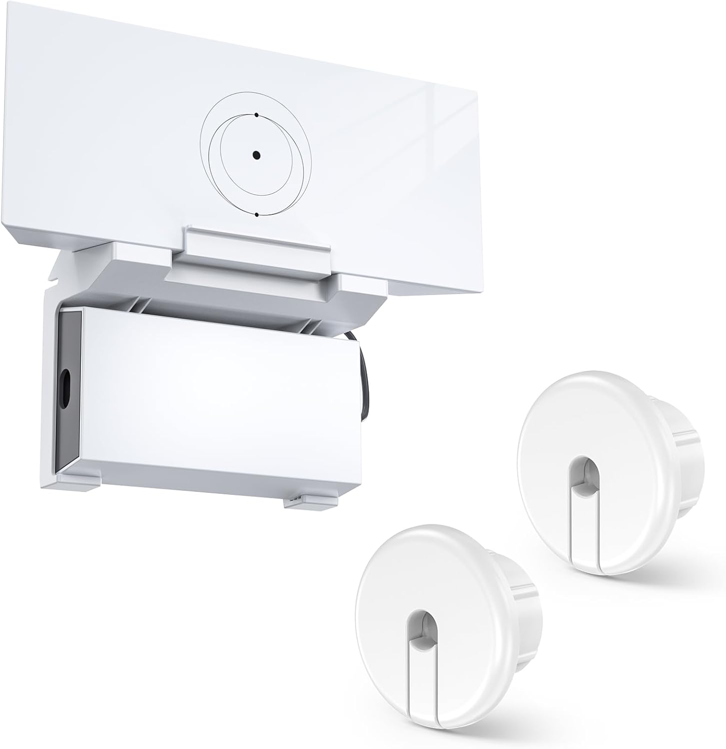 2 in 1 Starlink Gen 3 Router Mount & StarLink V3 Power Supply Brackets Holder + 1-Inch Wall Bushing for Starlink Dishy Ethernet Cable