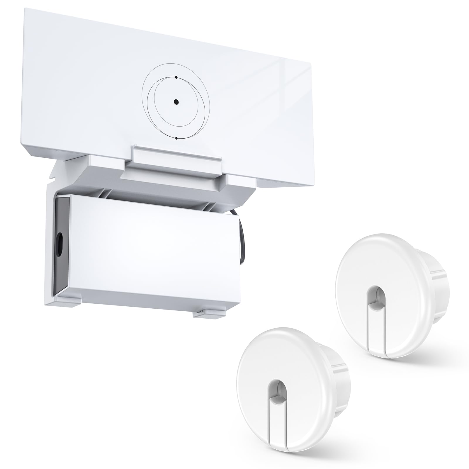 MSAFF 2 in 1 Starlink Gen 3 Router Mount & StarLink V3 Power Supply Brackets Holder + 1-Inch Wall Bushing - Star Link Internet Kit Satellite, Signal Integrity Space Saving, ABS Stability Wall Holder