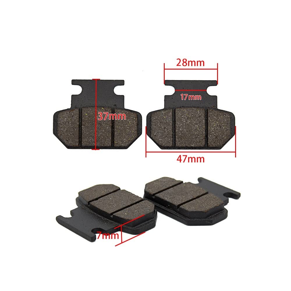 Pièces Détachées pour Scooter Chinois Halei Plaquette Frein Avant Et Arrière Étrier Frein Plaquette Frein Vélo Électrique Scooter Électrique Pads Frein (Size : 1 UK)