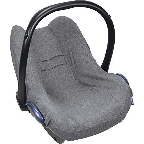 Original Dooky Seat Cover Schonbezug Dark Grey für Babyschale Universalgröße geeignet für 3 und 5 Punkt Gurtsystem Autositz, für Altersgruppe 0+, grau