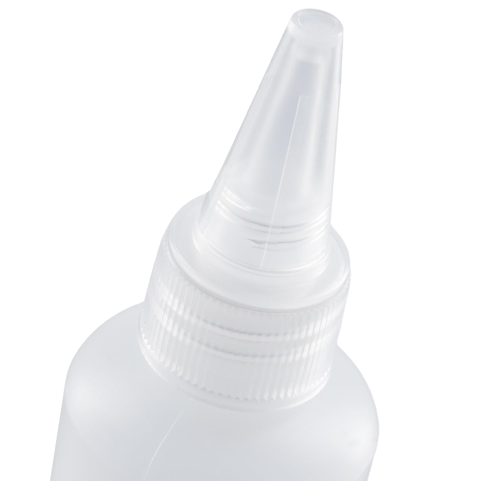 Lot de 100 flacons applicateurs semi-transparents de 50 ml avec entonnoirs pour condiments pour peinture, artisanat, liquides, loisirs créatifs, peinture