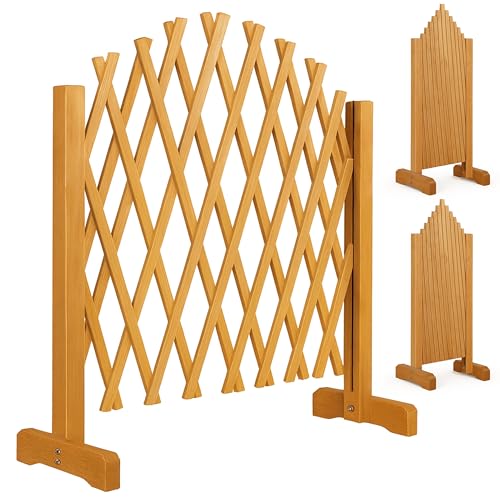 GARDEBRUK® Celosía Extensible 2 uds. Madera hasta 200cm Plantas Trepadoras Enrejado Jardín Valla Separador Terraza