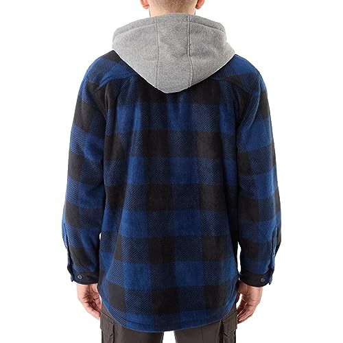 Image of Smith's Workwear Men's Big Men's Sherpa-lined Microfleece Shirt Jacket