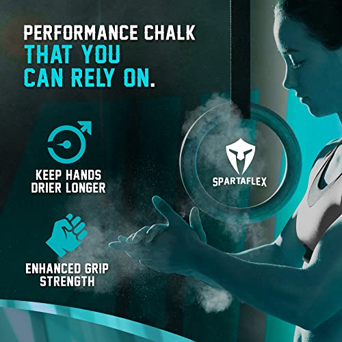 image for SpartaFlex 300g Rock Climbing Chalk - Free Refillable Chalk Ball ! - W