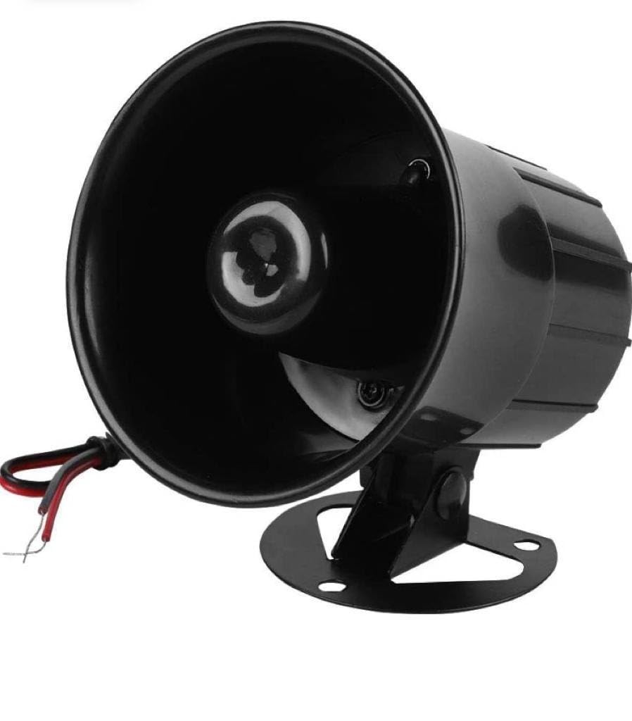 |Alarm Siren 110dB DC 12V Wire Loud Horn Alarm Siren Speaker Burglar Alarm System for Outdoor | TORLOY |