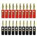 AIKE Gold Plated Banana Plug 4mm Audio Speaker Wire Cable Connector 10 Pairs