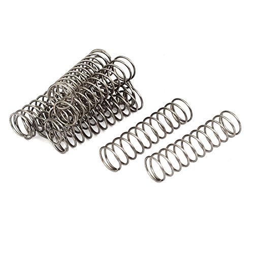Aexit 0.6mmx8mmx30mm 304 Stainless Steel Compression Springs Silver Tone 10pcs (f6f377dd4e60091067e50cbbf5c0d2a2)