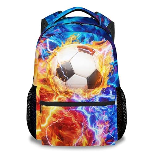 XaocNyx Soccer Backpack for Boys - 17 Inch School Bookbag Kids Elementary Middle Kindergarten Students