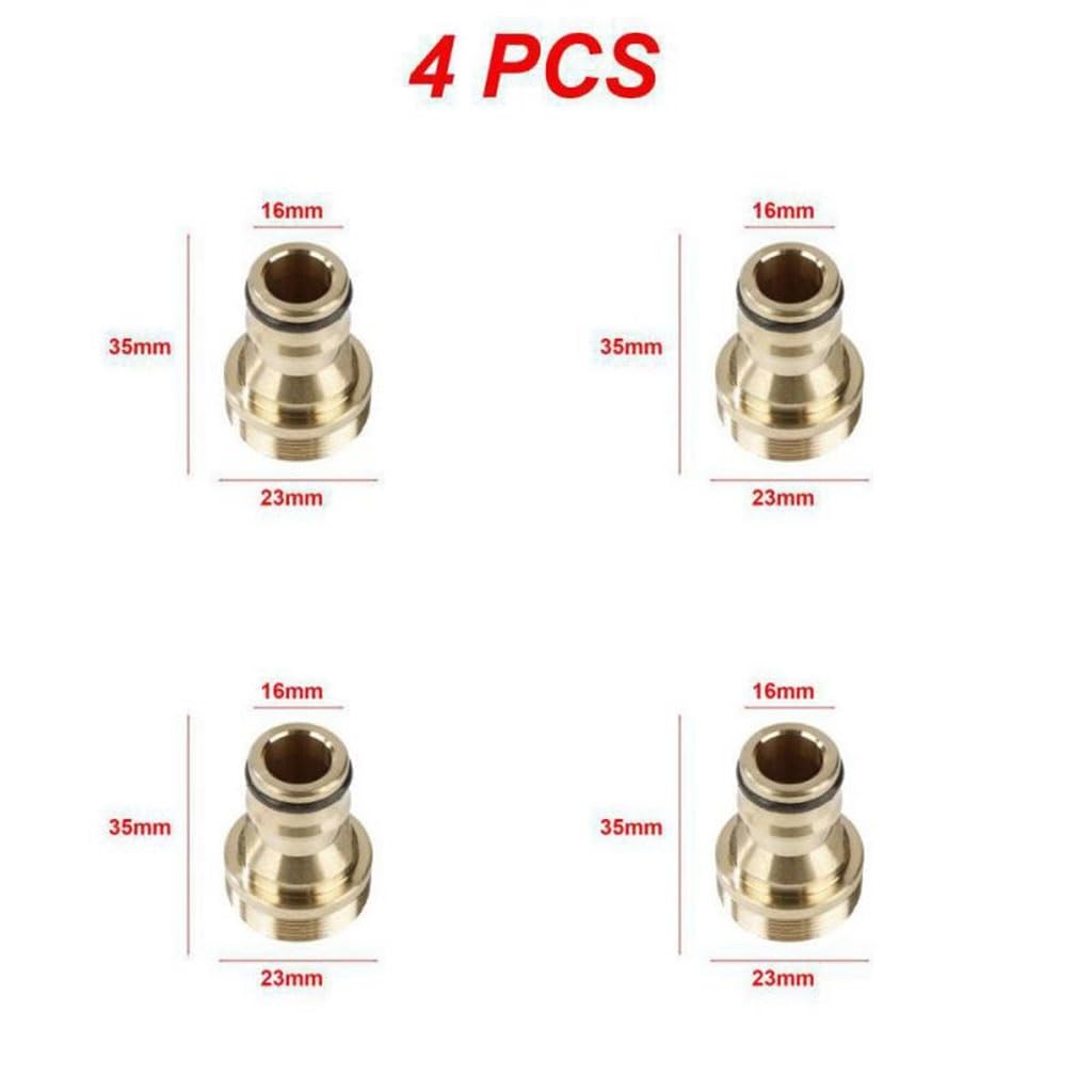 Conector de manguera 1-8 piezas de adaptadores de grifo universales for cocina, conector de grifo de latón, adaptador de manguera mezcladora, accesorio de lavabo, herramientas de riego de jardín (esti