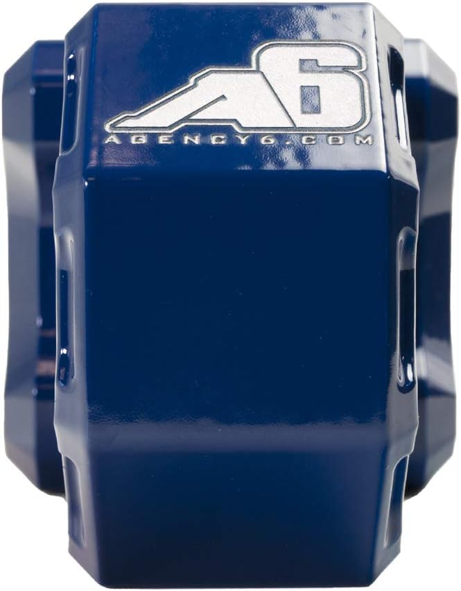 Agency 6 Recovery Shackle Block Assembly 2.5 INCH Double Hole, Blue - Hitch Receiver Block - Proudly Made in The USA image 3