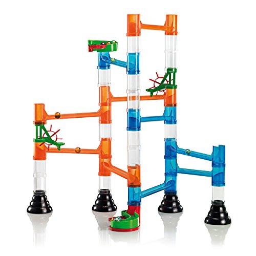 Quercetti Transparent Marble Run - 45 Piece Basic Building Set - Classic Construction Toy Perfect For Beginners Ages 4 And Up (Made In Italy) #TOP1
