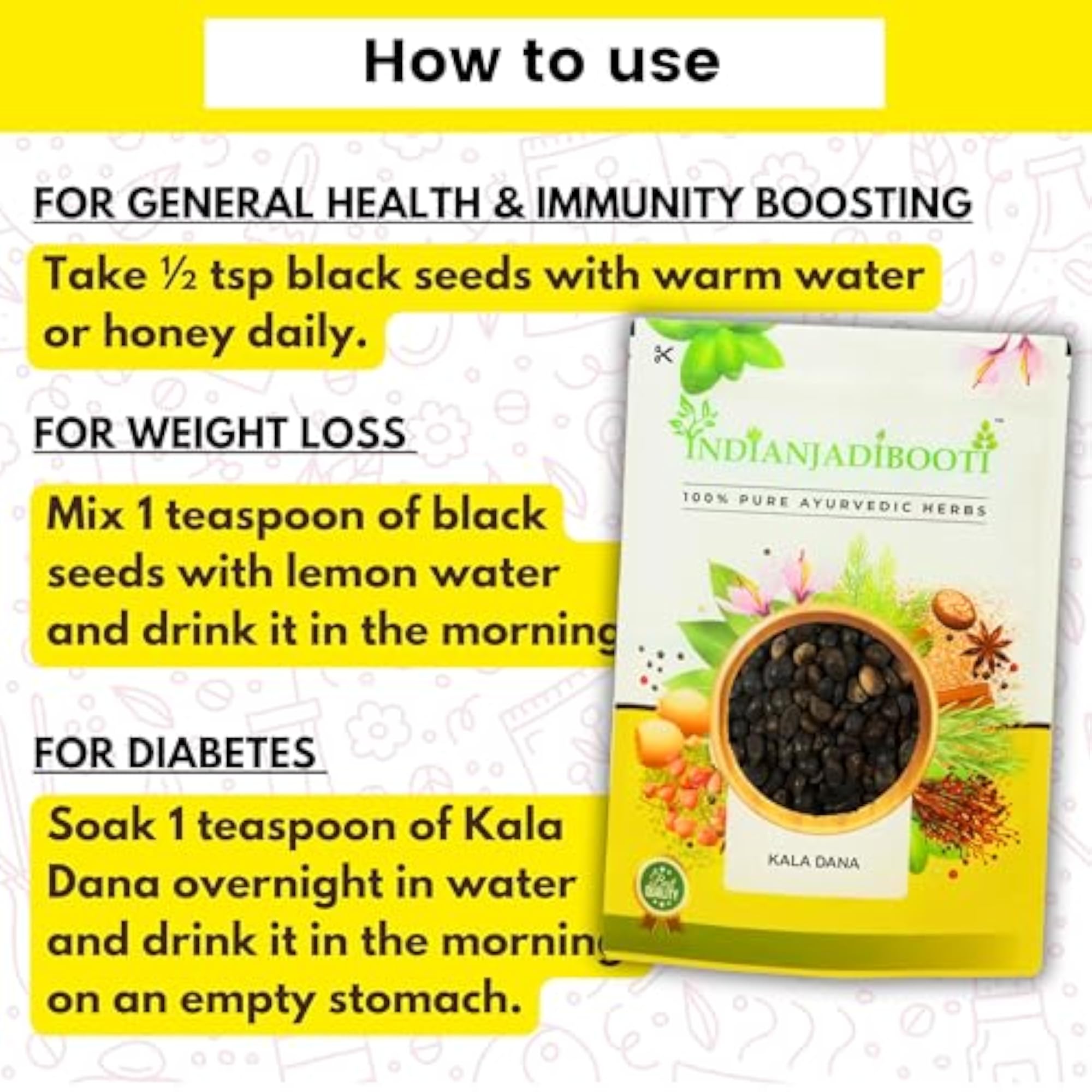 Kala Dana Chota - Ipomoea nil, 250 Grams