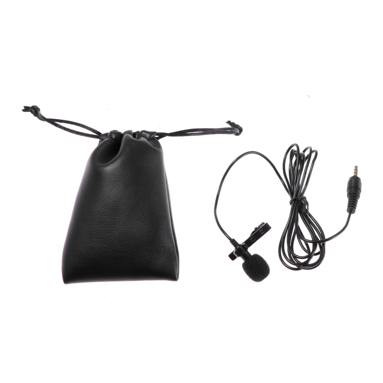 Garneck Clip-on Microphone for Phone Karaoke Pc 3.5mm Jack Sound Windscreen Included