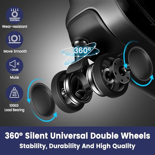 Carry On Luggage 22x14x9 Airline Approved, Suitcase with Spinner Wheels (20 Inch, Black)3