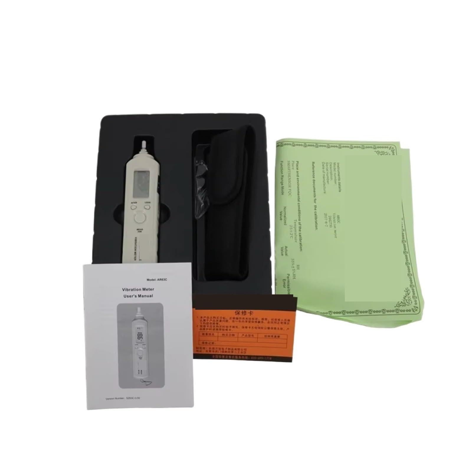 Vibration Meter, AR63C Digital Pen Type Vibrations Analyzer