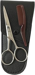 FRCOLOR Hair Cutting Scissor Hairdressing Scissor 1 Set Beard Grooming Kit Durable Safe Portable Mustache Scissors Nursing Comb Beard Scissors for Men Grooming Scissor Kit
