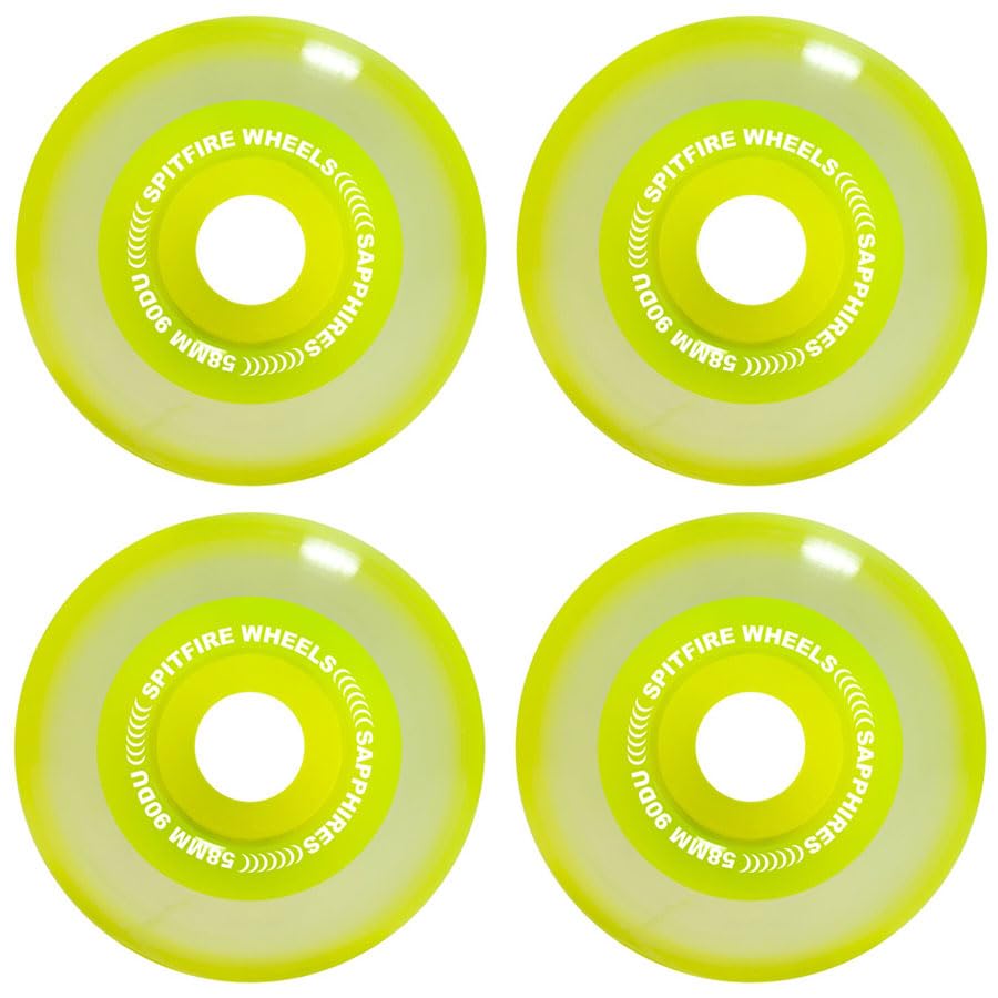 スピットファイアスケートボードホイール ウレタン製 レッド/イエロー62ミリ SPITFIRE（スピットファイヤー）｜ウィール スケートボード