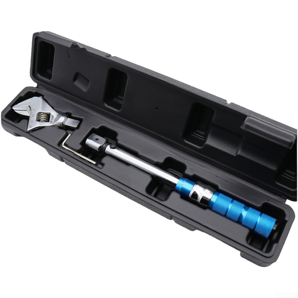 Llave dinamométrica ajustable 5-210Nm acero cromado (agujero cuadrado)