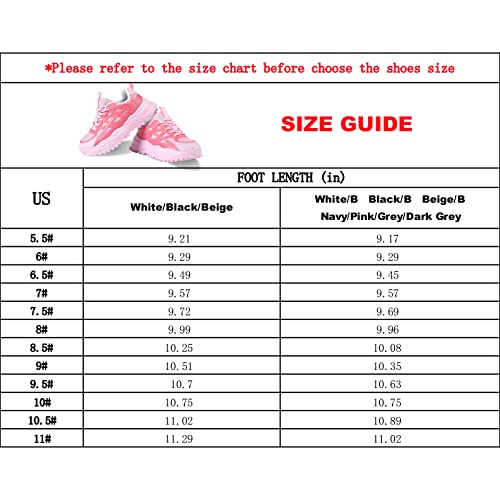 Hasina Women Walking Sneakers Casual Comfortable Breathable Lightweight Mesh Non Slip Fashion Shoes（Beige,10.5） #TOP2