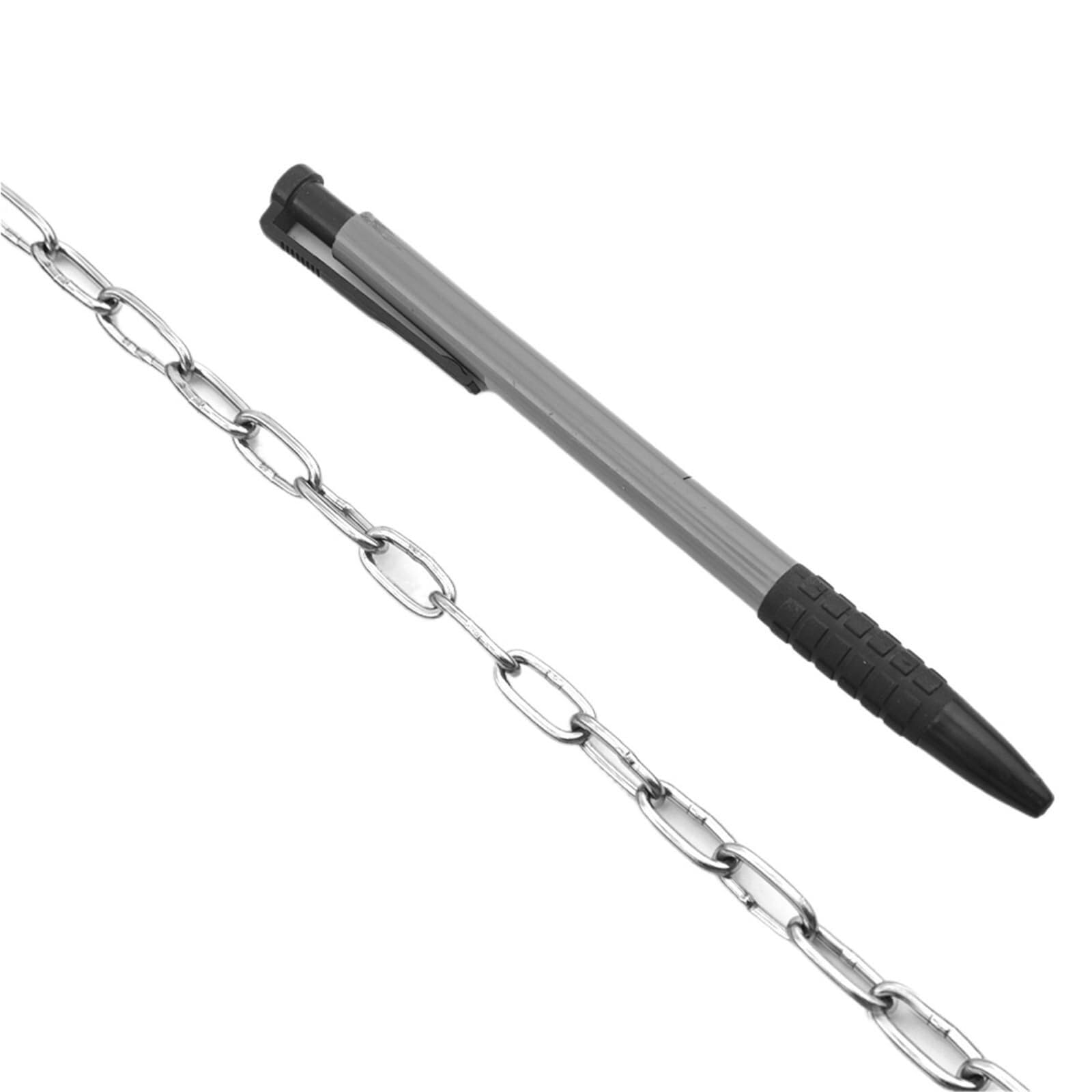 Chain 304 Stainless Steel Chain 1–5M Welded Metal for Hanging Swing Clothesline Guardrail(2.0mm,5M)