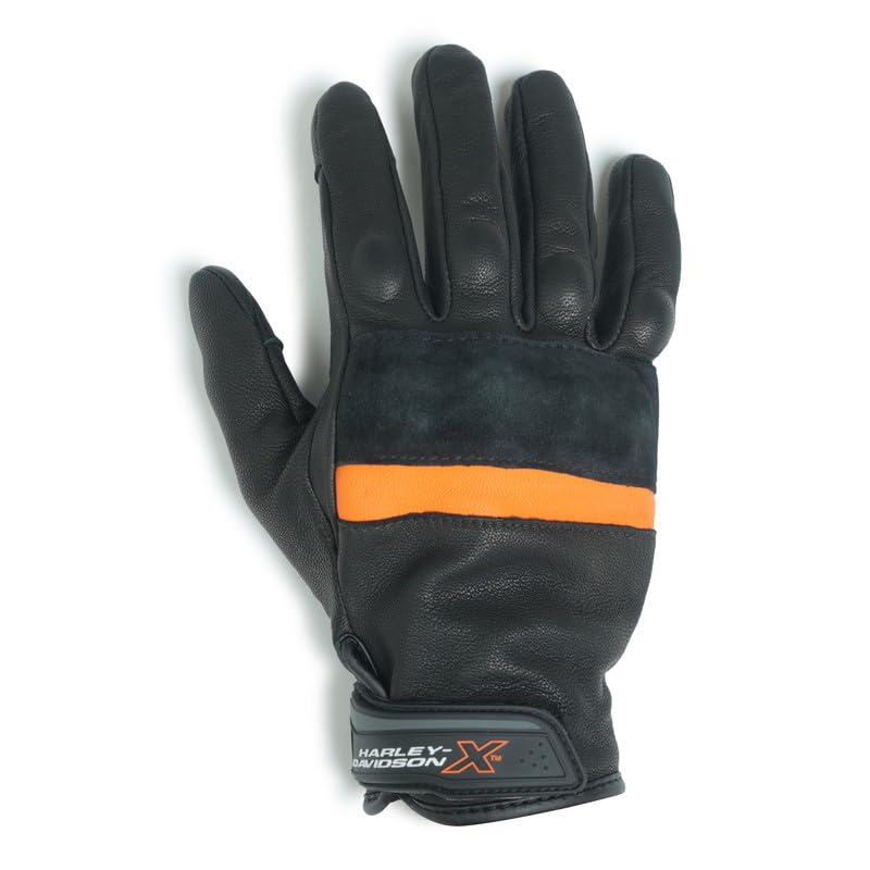 Image of HARLEY-DAVIDSON X RoadX Edge Gloves | All-Ride Comfort | Breathable | Anti-Slip Grip | Lightweight Protection | Color - Black | Size - L